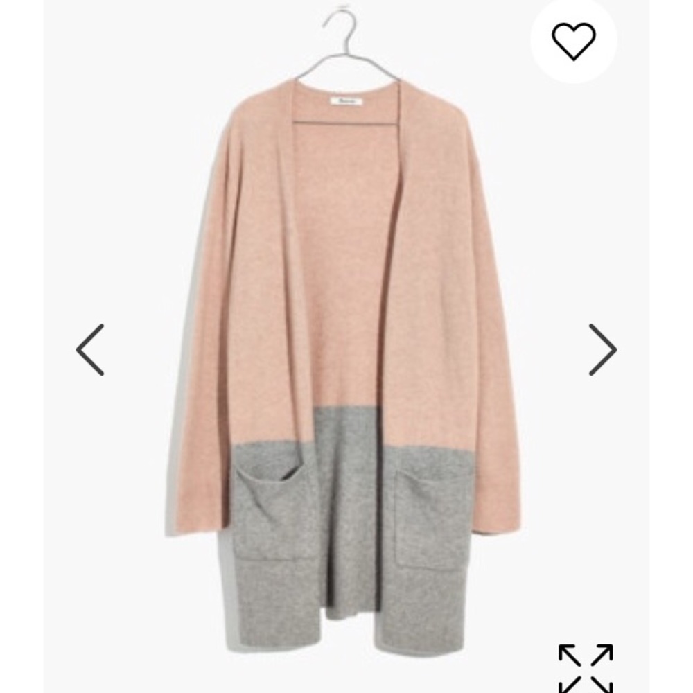 Madewell Kent Colorblock Cardigan